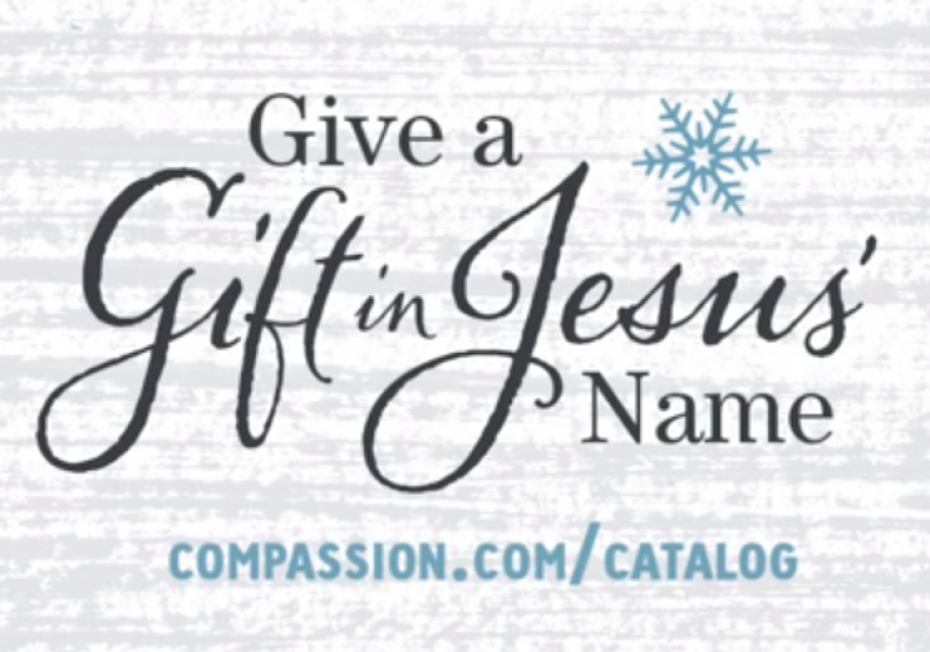 Give a gift in Jesus' name catalog image