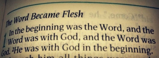 one word became flesh