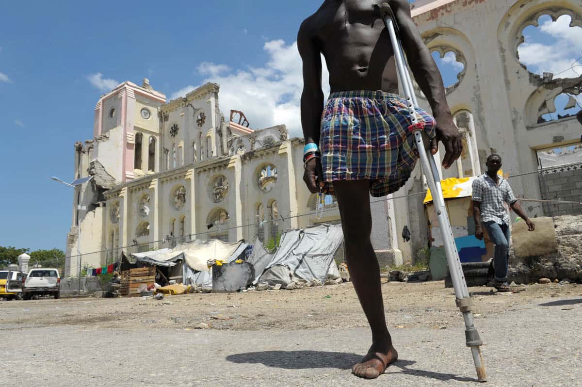 rebuilding haiti crutch