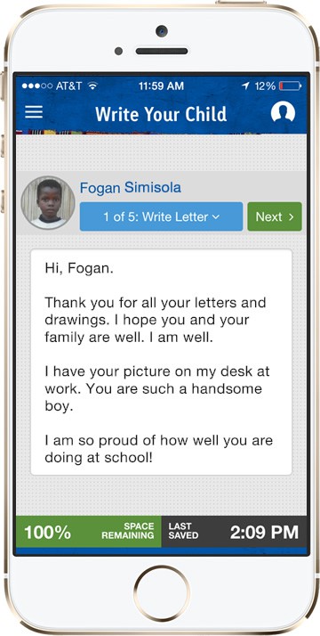 Compassion App Letter Writing