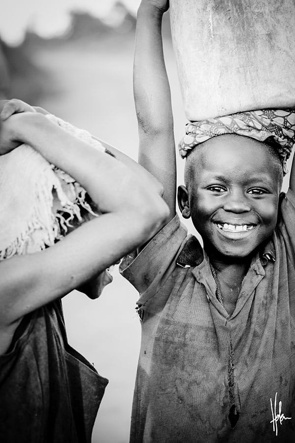 african children smiling