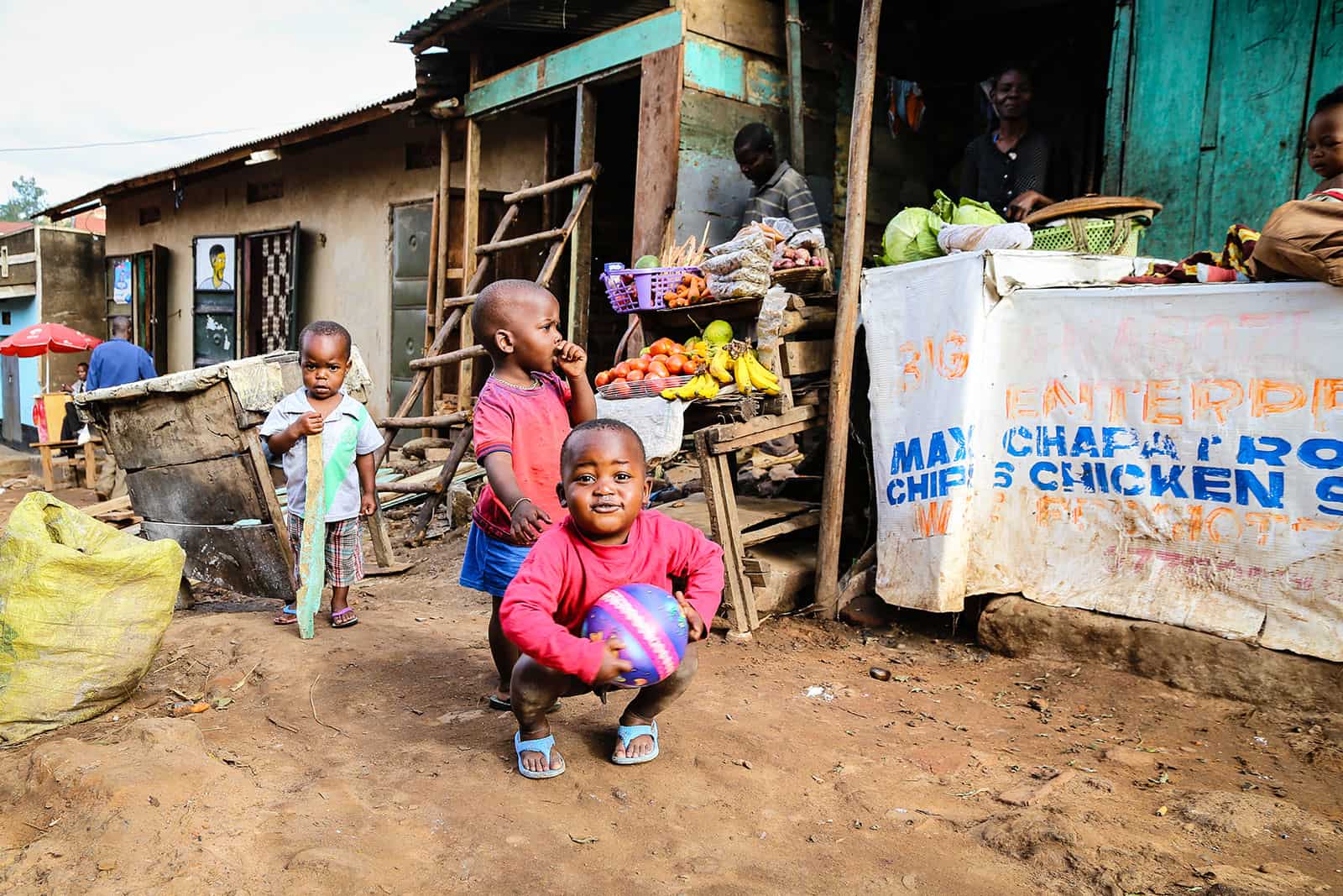 Day of the African Child Playing Ball