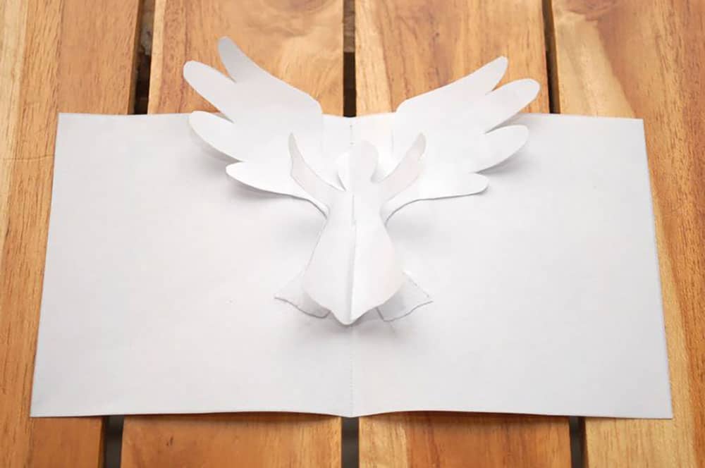 DIY Christmas Cards Popup Angel