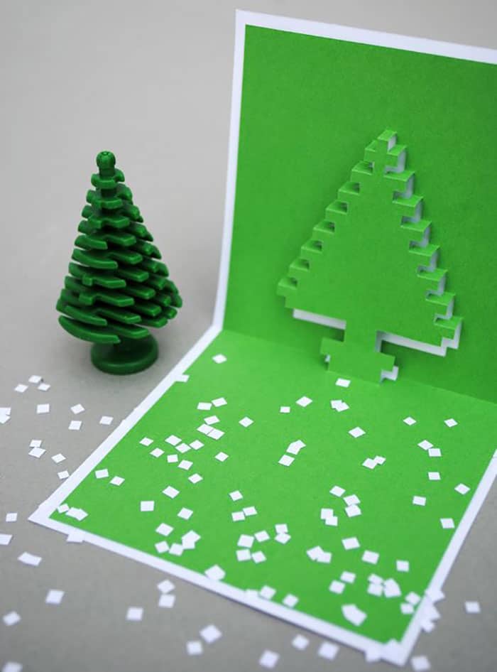 DIY Christmas Cards Popup Tree