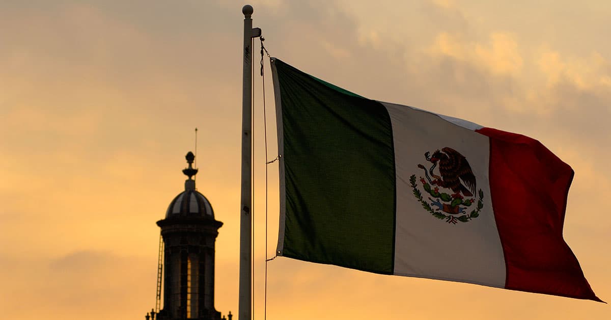 Inequality in Mexico Flag