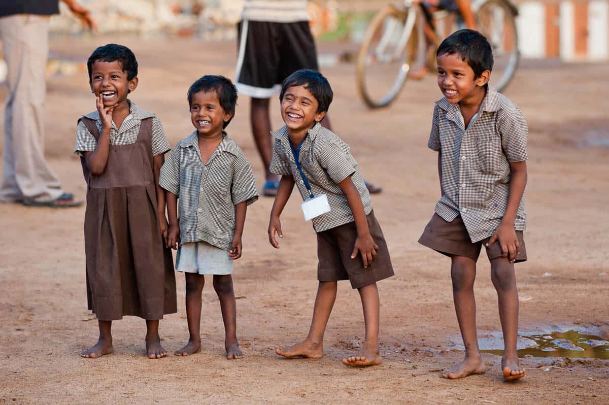 poor indian children working