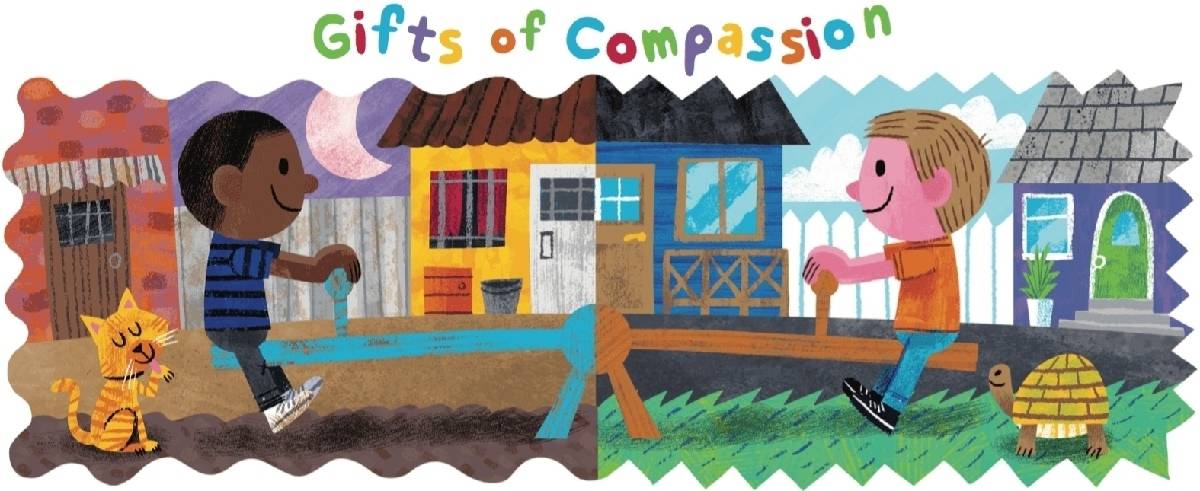 Gifts of Compassion game for children to play with their friends and family around the holidays for a free, creative activity