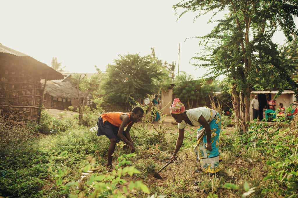 Portraits of Flora and her family outside and nearby their home in Malindi, Kenya.