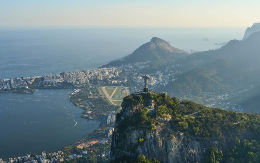 Aerial view of Rio de Janerio, Brazil