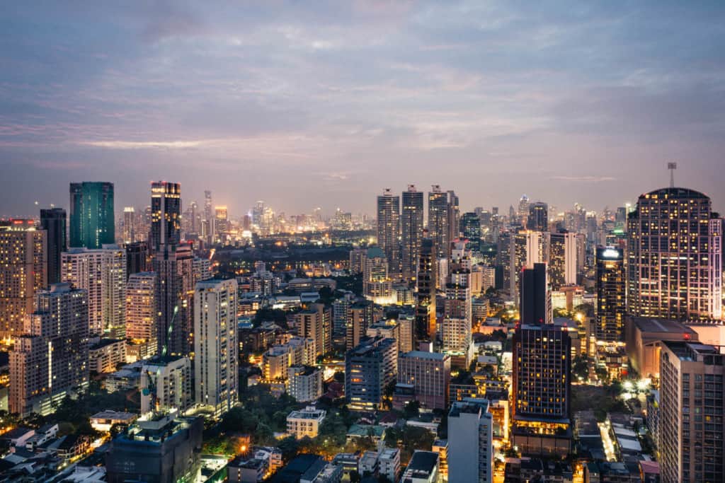 Cityscape of Sukhumvit Road, Thailand