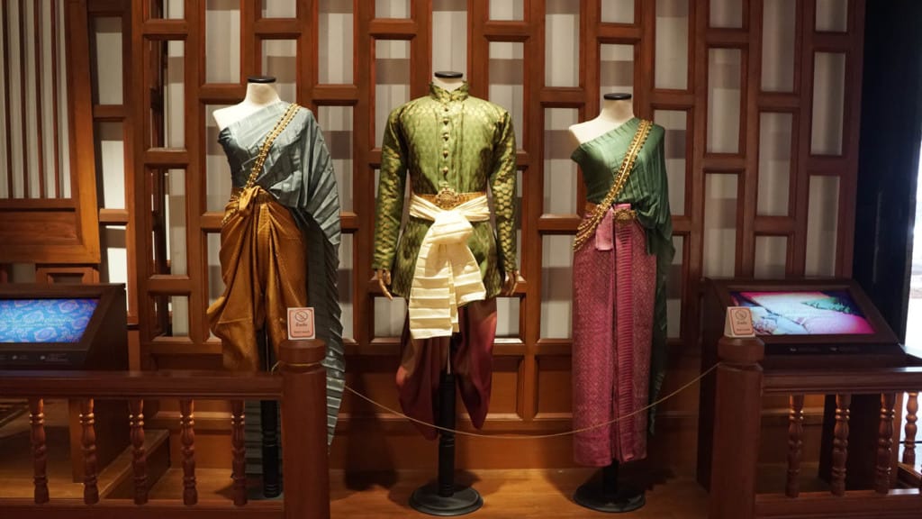 A display of traditional Siam clothing