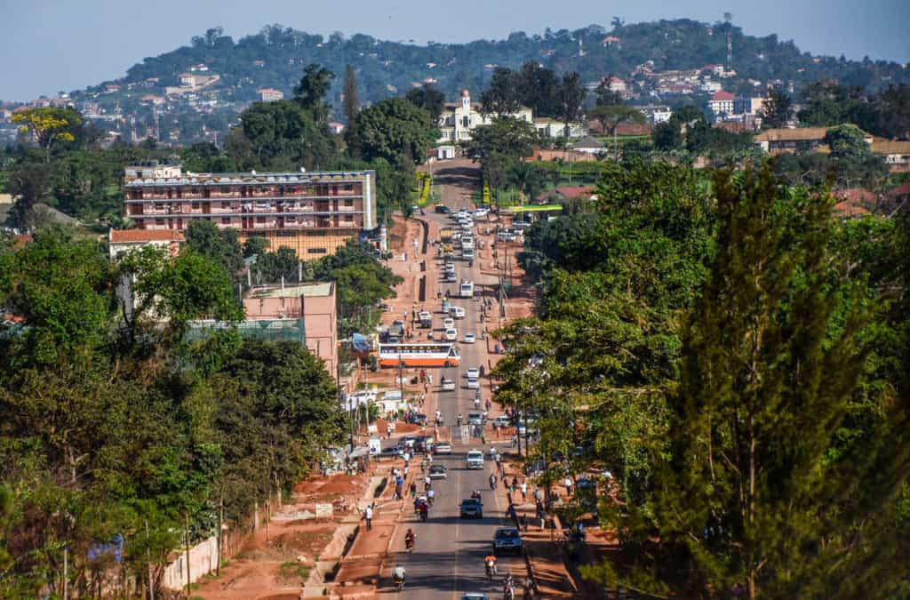 The Royal mile between Buganda Parliament and Kabaka Palace in Kampala, Uganda