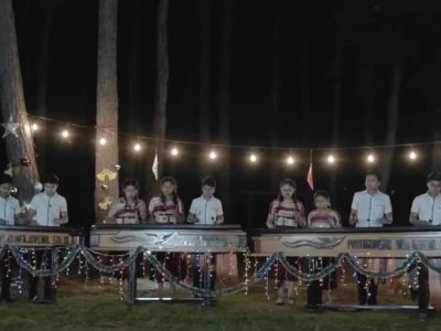 Children in Guatemala playing O Holy Night on xylophones.