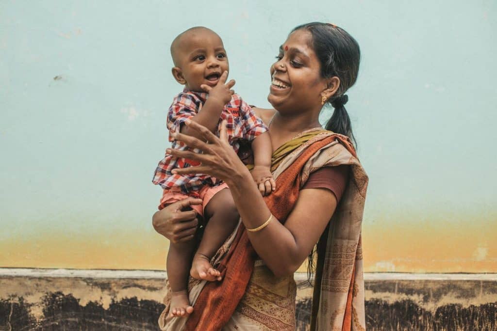 Smriti is a strong mother in Bangladesh who gave birth to her son at home.